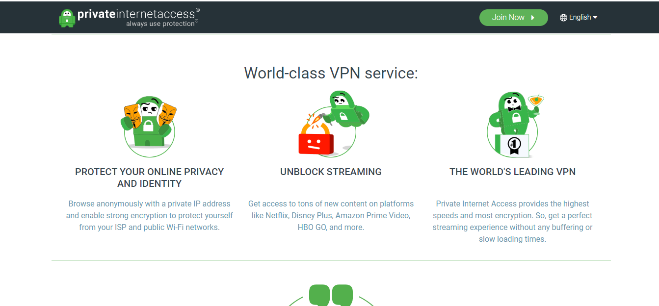 World-class VPN service